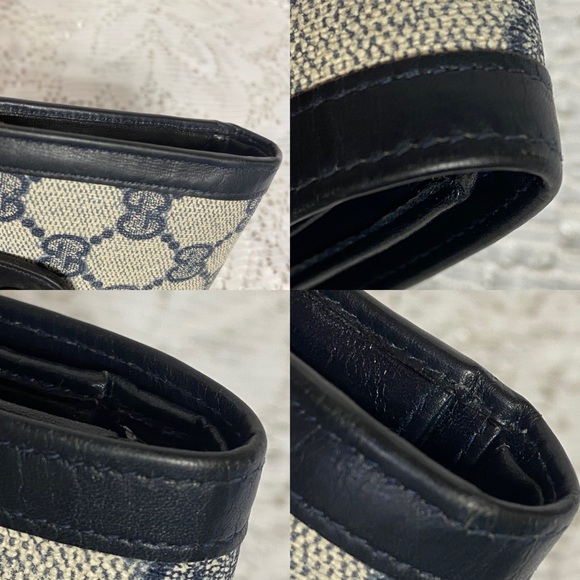✅SOLD✅AUTHENTIC VINTAGE GUCCI MINI COMPACT WALLET LEATHER - Picture 9 of 16